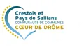 Logo communauté de communes du crestois et de pays de saillans coeur de drôme